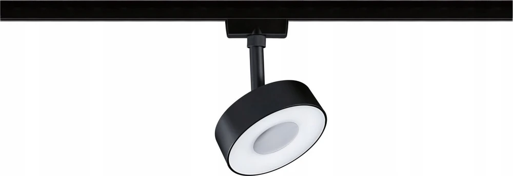 Paulmann bėgių prožektorius URail CIRCLE LED DIM 5W 180lm 4000K 230V matinis juodas/metalinis