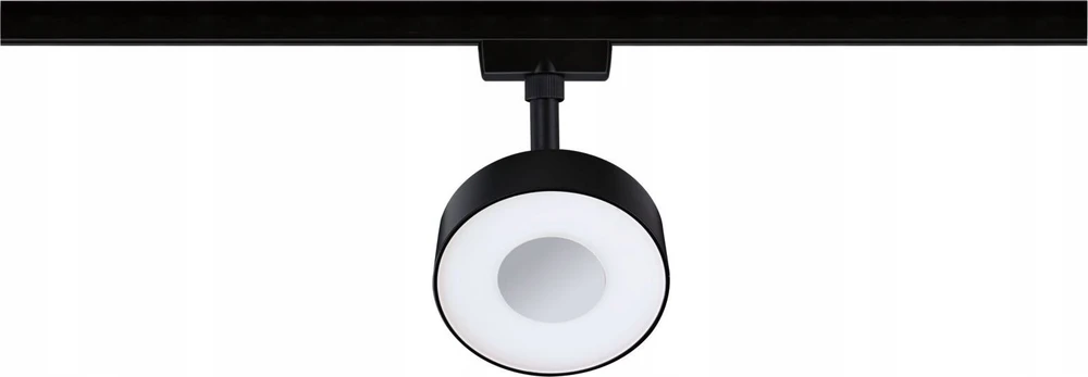 Paulmann bėgių prožektorius URail CIRCLE LED DIM 5W 180lm 4000K 230V matinis juodas/metalinis