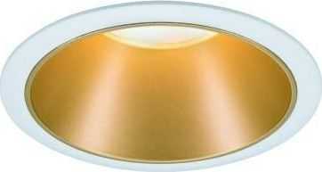 Paulmann LED įleidžiama apvali lubinė šviestuvo kolekcija Cole, 3 × 6,5 W, balta ir matinė aukso, 2700 K, komplektas