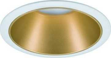 Paulmann LED įleidžiama apvali lubinė šviestuvo kolekcija Cole, 3 × 6,5 W, balta ir matinė aukso, 2700 K, komplektas