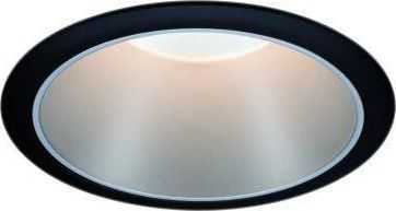 Paulmann įleidžiami LED šviestuvai Cole, apvalūs, 3 × 6,5 W, 2700 K, IP44, juoda sidabrinė, 93408