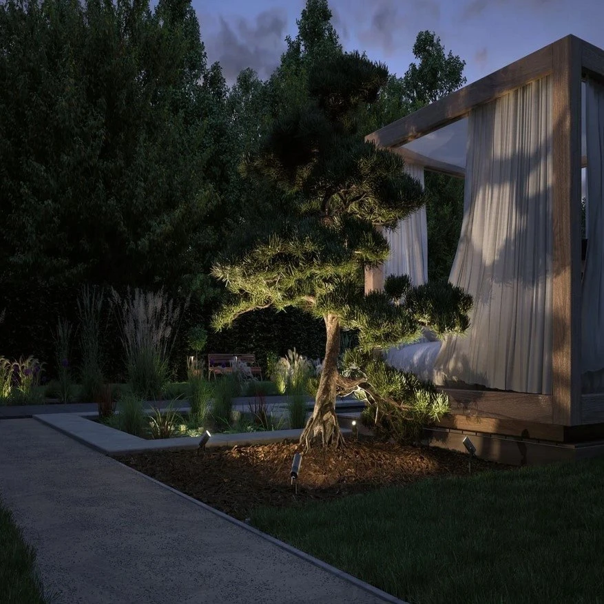 Paulmann Garden prožektorius Plug & Shine RADIX LED 6W 600lm 3000K IP65 24V pilka / aliuminis