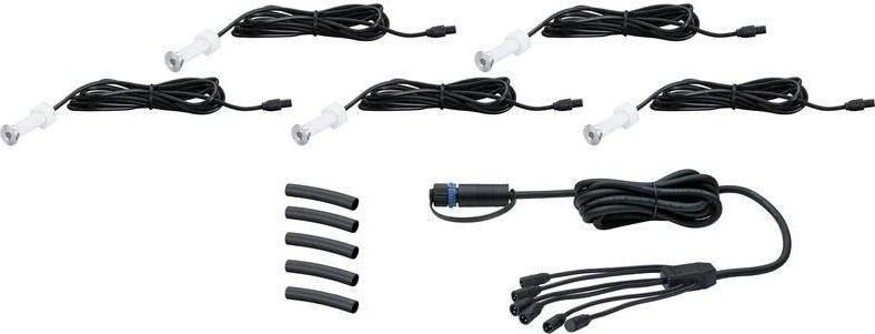 Paulmann Outdoor Plug and Shine MicroPen IP67 5x0.22W 3000K 24V Expansion Kit Plastic (PL93694) – Paulmann