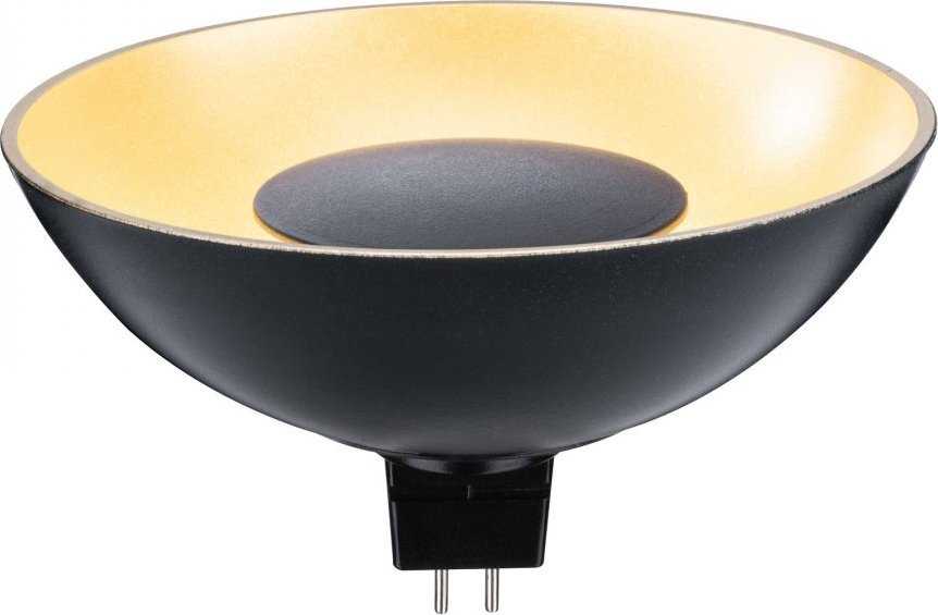Paulmann LED GU5,3 12V 4,9W Juodas/Auksinis 3000K