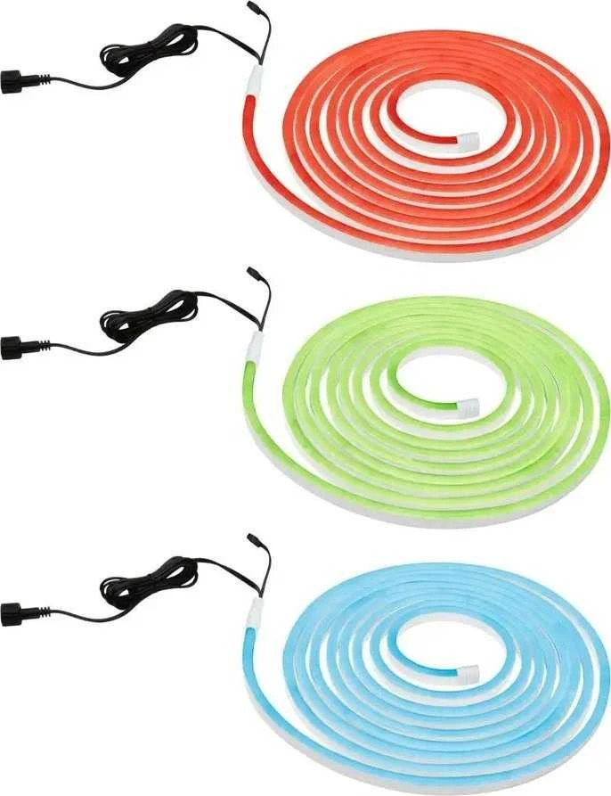 Paulmann LED juosta Lauko RGB LED juosta pilnas komplektas 30W 5m 36lm/m 72LED/m IP65 balta