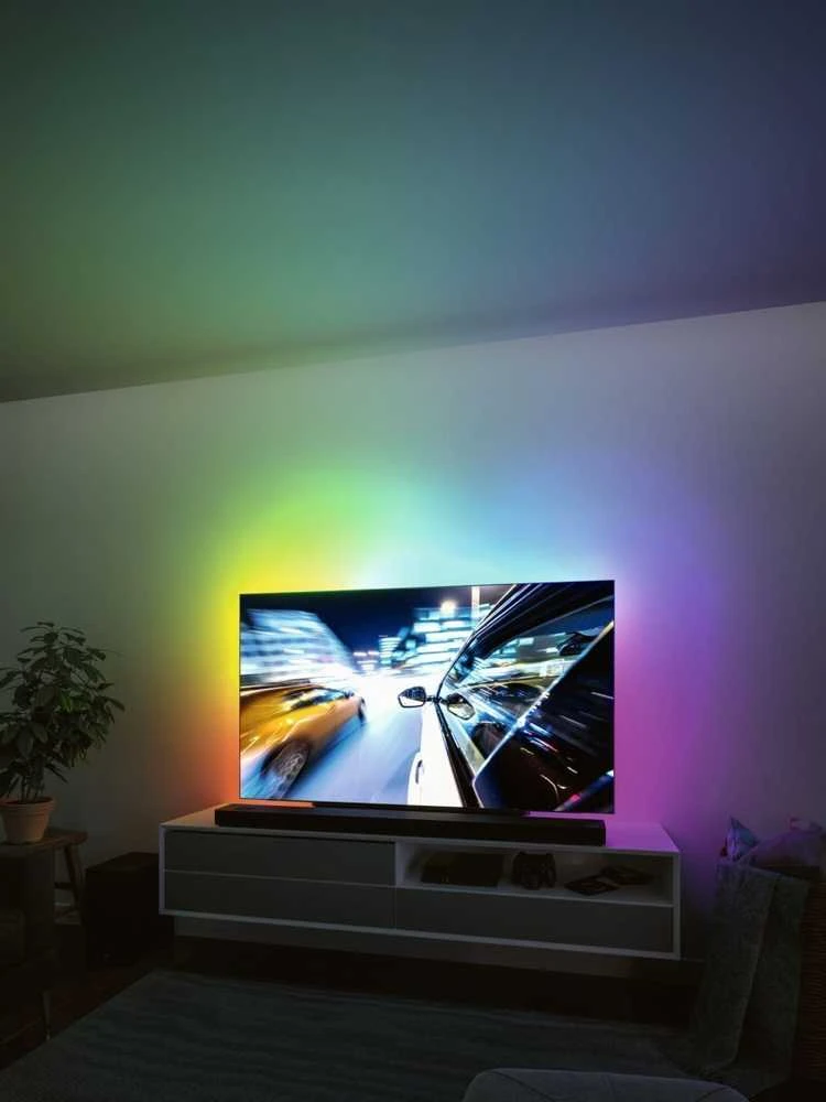 Taśma LED Paulmann Rinkinys taśma LED TV 75cali USB + pilot Dynamic Rainbow RGB 5W 5V juoda