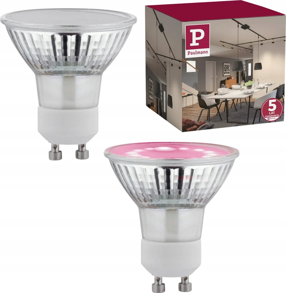 Paulmann LED Plant GU10 pro-growth šviesos šaltinis 3,5W 95lm 1100K 230V stiklas