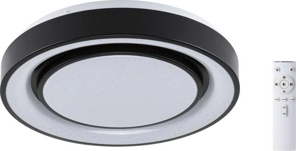 Lubinis šviestuvas Paulmann Panel Rainbow Dynamic 22W RGB Variable balta/juoda lubų lempa