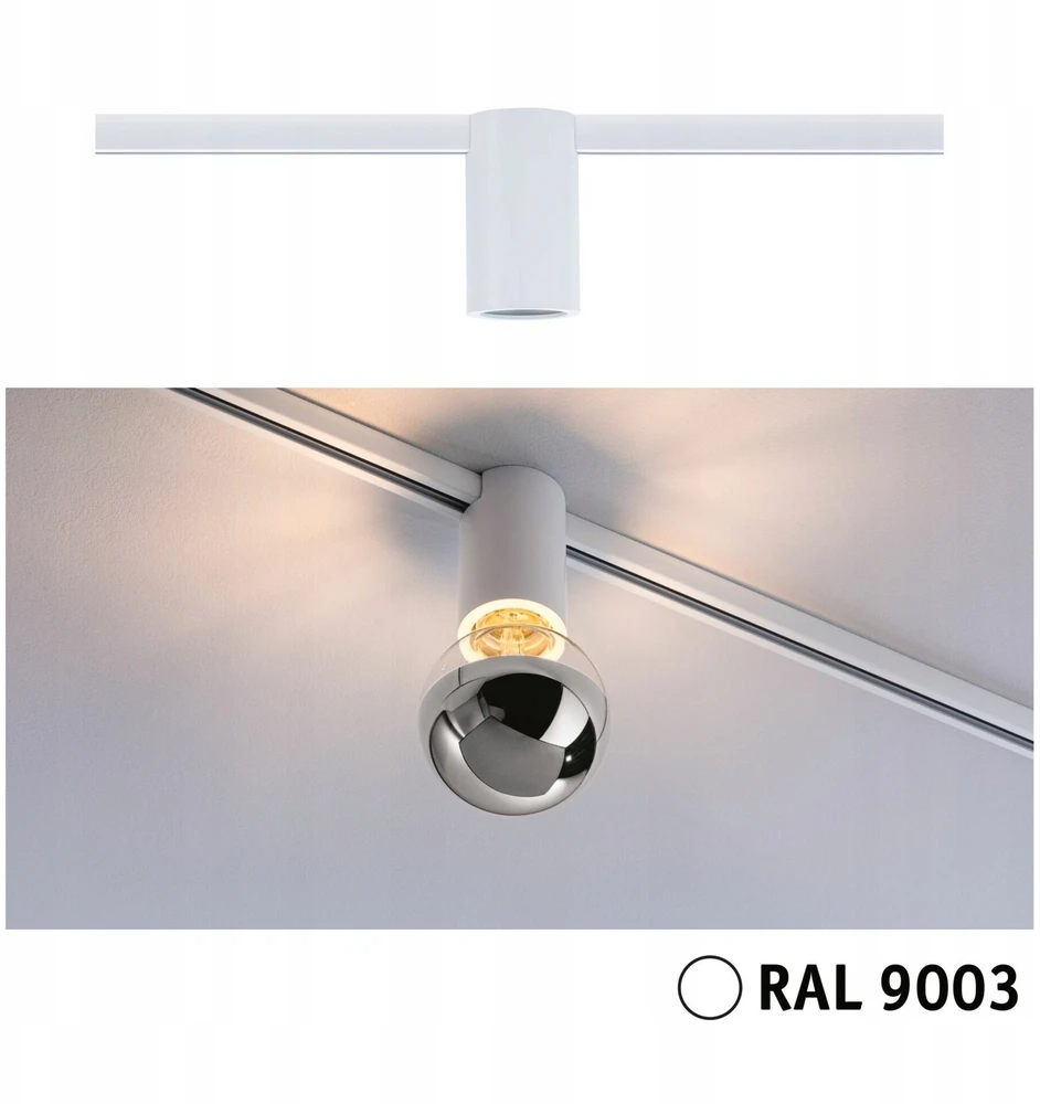 Paulmann Lubos lizdo šviestuvas URail max 1x20W E27 230V baltas RAL 9003 / metalas