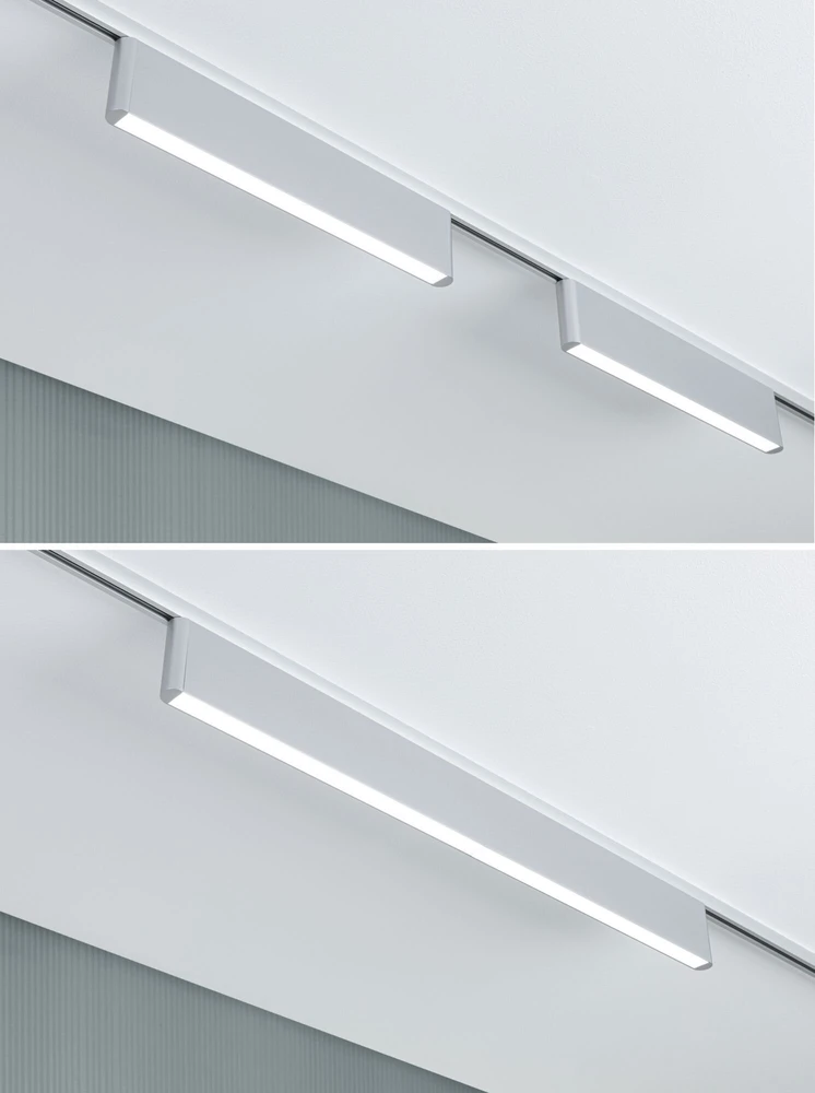 Paulmann URail CERIS LED 3 pakopų ryškumo reguliatorius 9.5W 850lm IP20 4000K 230V matinio chromo / aliuminio bėgelių šviestuvas