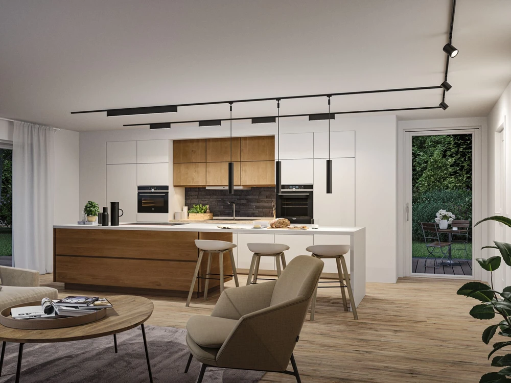 Paulmann URail CERIS LED 3 pakopų pritemdymo šviestuvas 9.5W 800lm IP20 3000K 230V matinė juoda / aliuminis