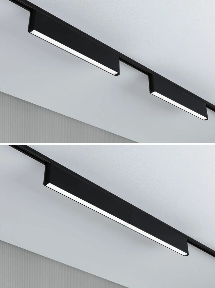 Paulmann URail CERIS LED 3 pakopų pritemdymo šviestuvas 9.5W 850lm IP20 4000K 230V matinė juoda / aliuminis
