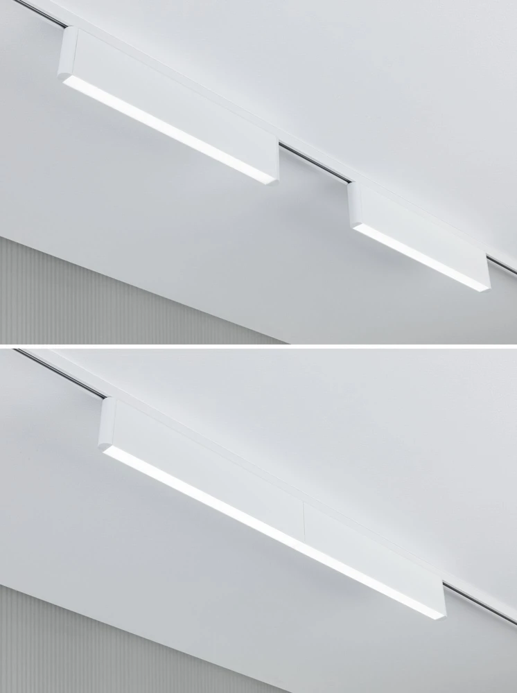 Paulmann URail CERIS LED 3 pakopų ryškumo reguliatorius 9.5W 850lm IP20 4000K 230V balta RAL 9003 / aliuminis
