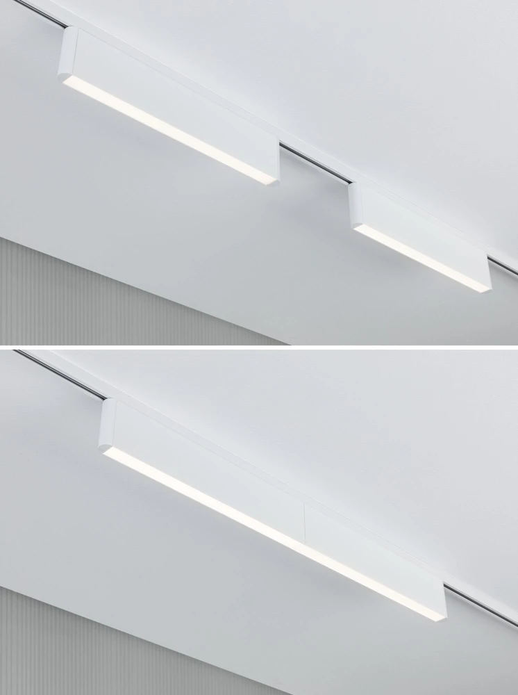 Paulmann URail CERIS LED 3 pakopų ryškumo reguliatorius 9.5W 800lm IP20 3000K 230V balta RAL 9003 / aliuminis
