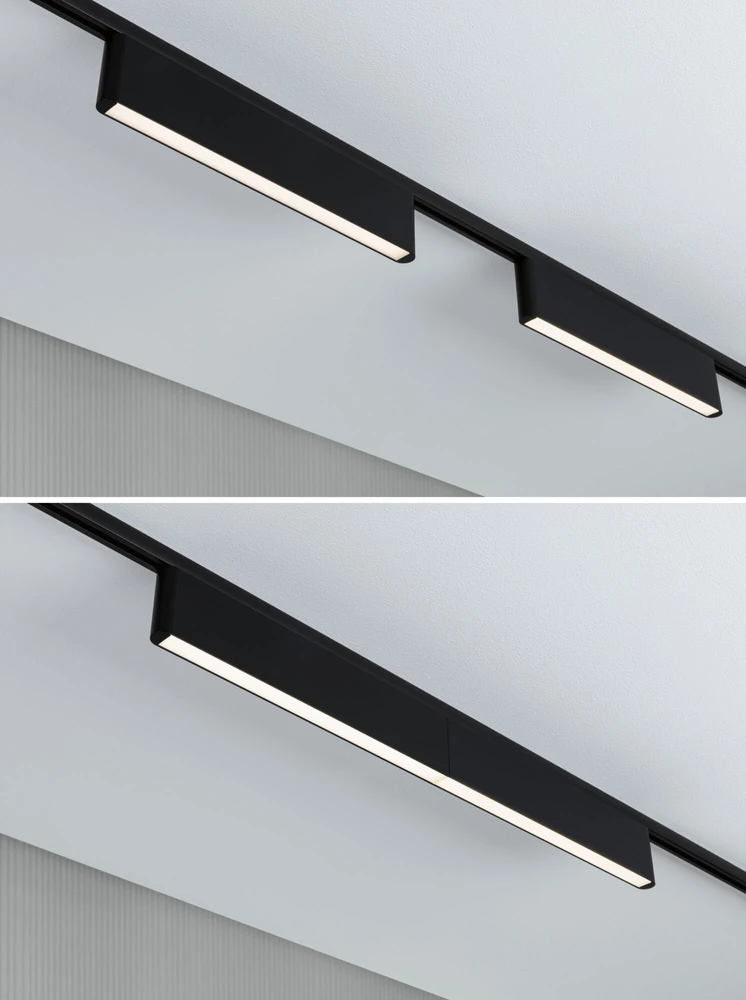 Paulmann URail CERIS LED 3 pakopų pritemdymo šviestuvas 9.5W 800lm IP20 3000K 230V matinė juoda / aliuminis