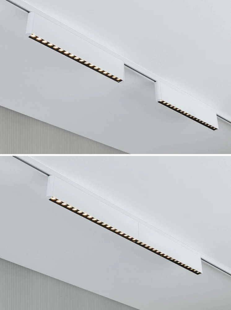 Paulmann URail ZELOS LED 3 pakopų ryškumo šviestuvas 10W 1050lm IP20 3000K 230V balta RAL 9003 / aliuminis