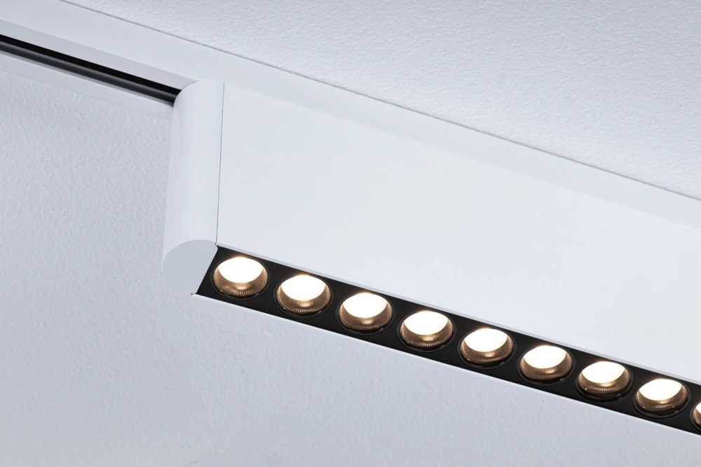 Paulmann URail ZELOS LED 3 pakopų ryškumo šviestuvas 10W 1050lm IP20 3000K 230V balta RAL 9003 / aliuminis