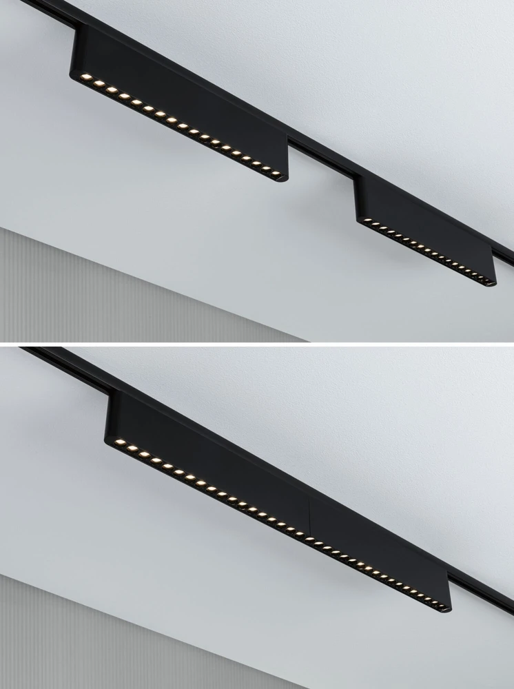 Paulmann URail ZELOS LED 3 pakopų pritemdymo šviestuvas 10W 1050lm IP20 3000K 230V matinė juoda / aliuminis