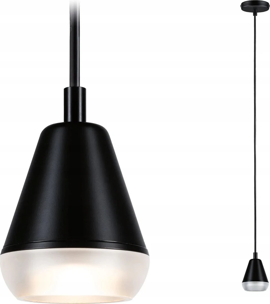 Paulmann pakabinamas šviestuvas LUIA GU10 pakabinamas šviestuvas max.10W IP44 230V juodas / metalas