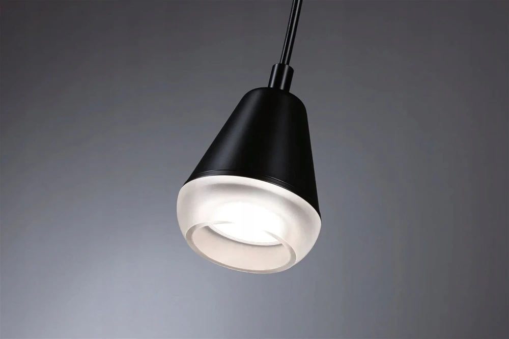 Paulmann pakabinamas šviestuvas LUIA GU10 pakabinamas šviestuvas max.10W IP44 230V juodas / metalas