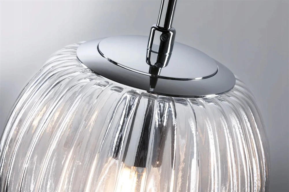 Paulmann pakabinamas šviestuvas RUYA vonios kabantis šviestuvas E14 max 20W IP44 230V chromas / stiklas