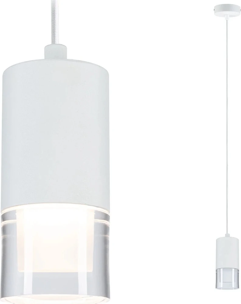 Paulmann pakabinamas šviestuvas vonios kambariui KAME LED 3 pakopų pritemdymas 9W 3000K 700lm IP44 230V baltas / metalinis