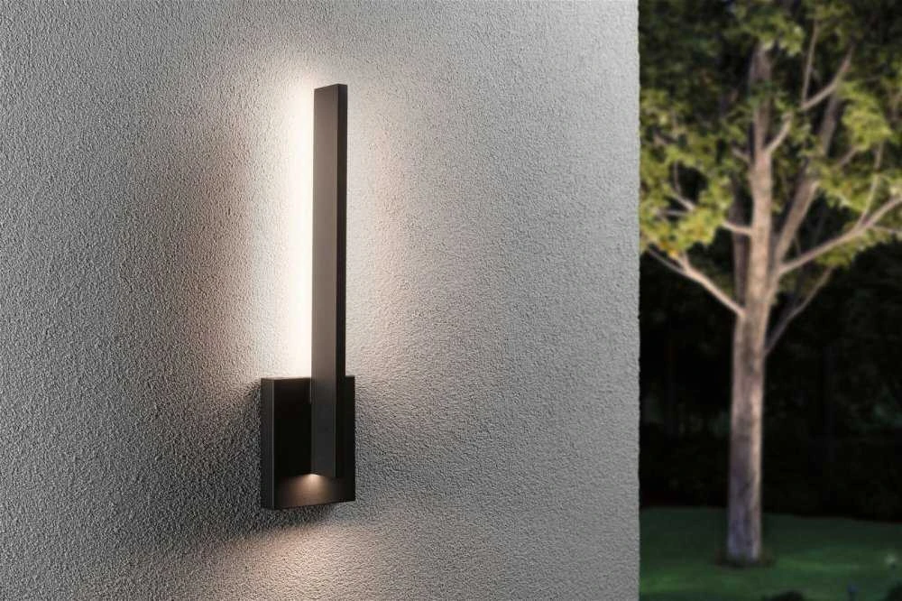 Paulmann sieninis šviestuvas LEVKA LED fasadinis šviestuvas 13.5W 3000K IP44 230V antracitas / aliuminis