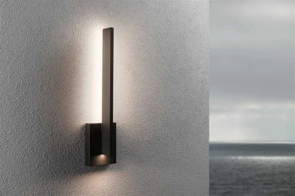 Paulmann sieninis šviestuvas LEVKA LED fasadinis šviestuvas 13.5W 3000K IP44 230V antracitas / aliuminis