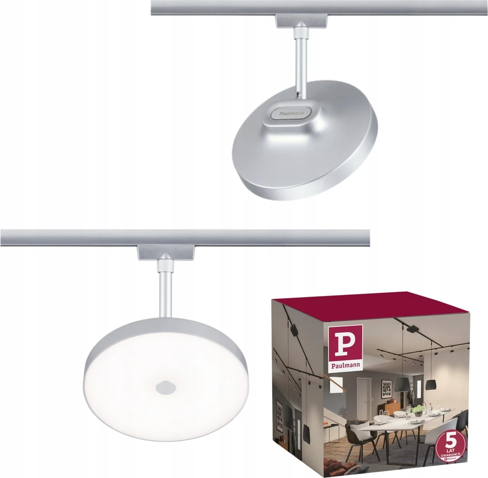 Paulmann Track prožektorius URail HILDOR LED DIM 15W 850lm 4000K 230V matinis chromas / metalas