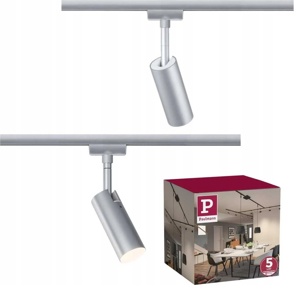 Paulmann Track prožektorius URail TUBO LED 3-STEP DIM 4W 150lm 3000K 230V matinis chromas / metalas
