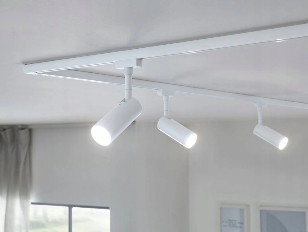 Paulmann Track prožektorius URail TUBO LED 3-STEP DIM 4W 150lm 3000K 230V baltas RAL9003 / metalas