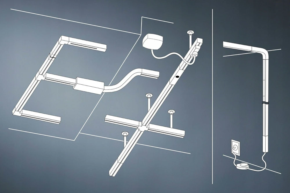 Paulmann Track prožektorius URail TUBO LED 3-STEP DIM 4W 150lm 3000K 230V baltas RAL9003 / metalas