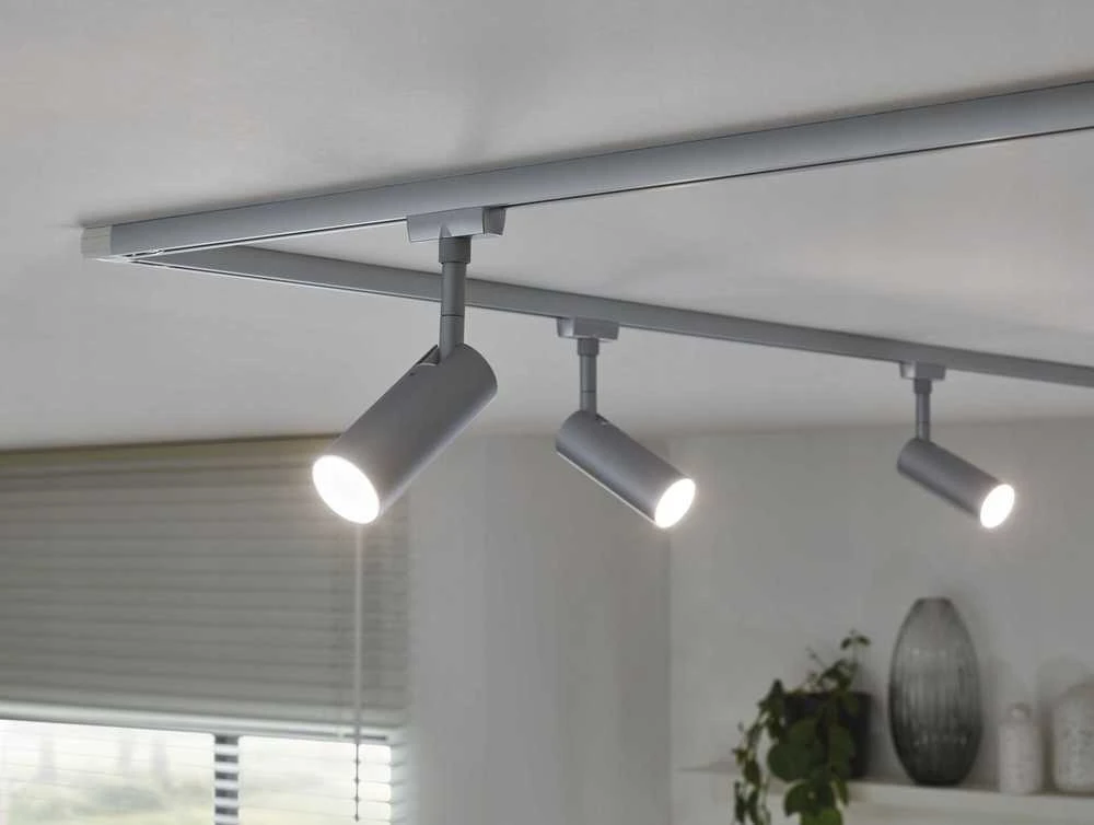 Paulmann Track prožektorius URail TUBO LED 3-STEP DIM 4W 150lm 3000K 230V matinis chromas / metalas