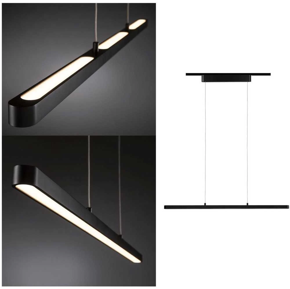 Paulmann pakabinamas šviestuvas URail LENTO LED DIM 41W 1800lm 2700K 230V juodas / aliuminis