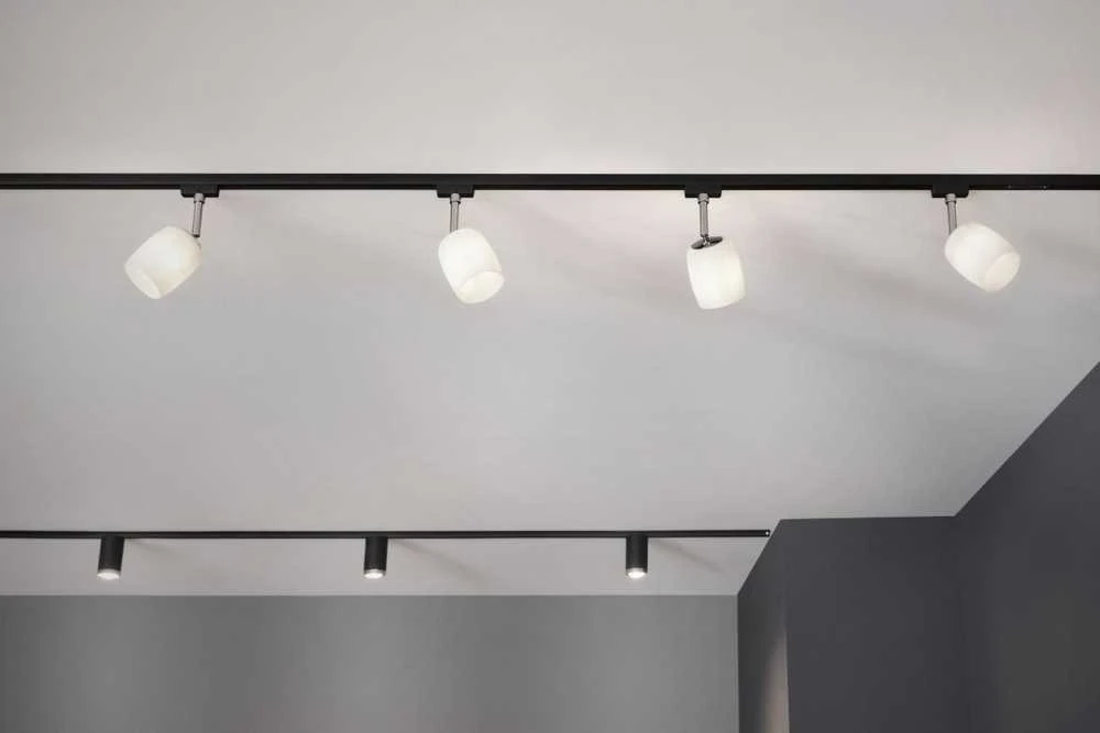 Paulmann URail sistemos taškinis vamzdis maks. 10W GU10 Juodas Matt/Chrome 230V
