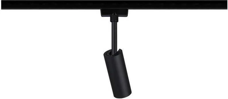 Paulmann URail System Spot Tubo 1x5W matinis juodas / Chrome230V metalinis 4000K nepritemdomas