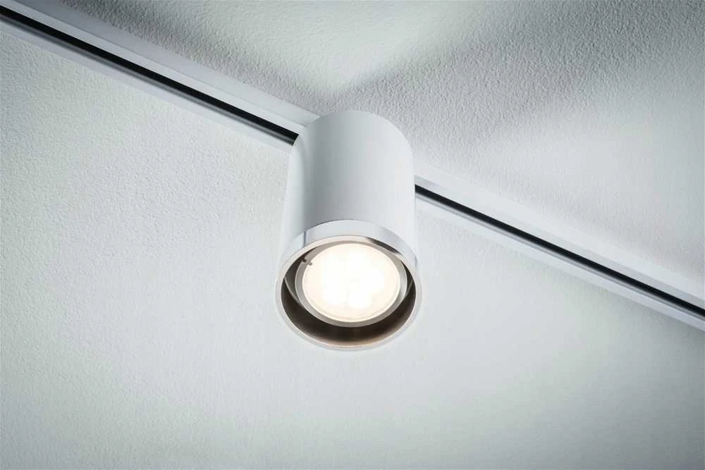 Paulmann Reflektorius bėginei sistemai URail TUBE DIM GU10 maks. 10W 230V baltas RAL9003 / metalas