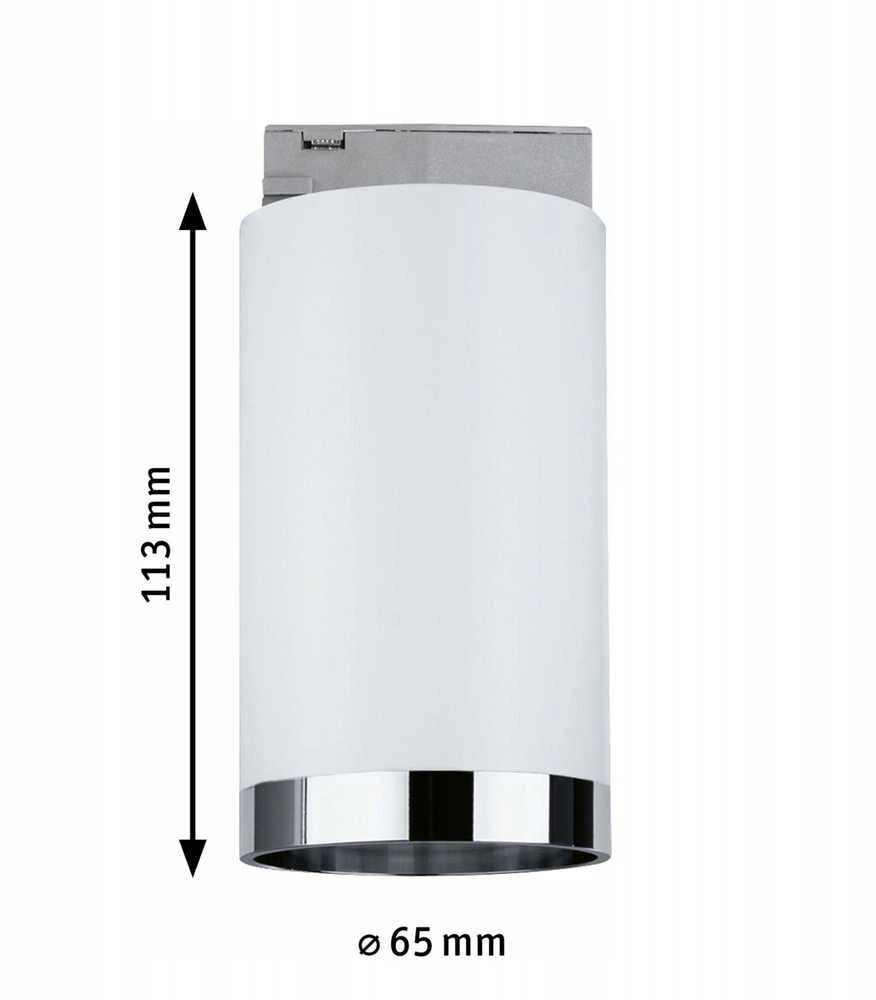 Paulmann Reflektorius bėginei sistemai URail TUBE DIM GU10 maks. 10W 230V baltas RAL9003 / metalas