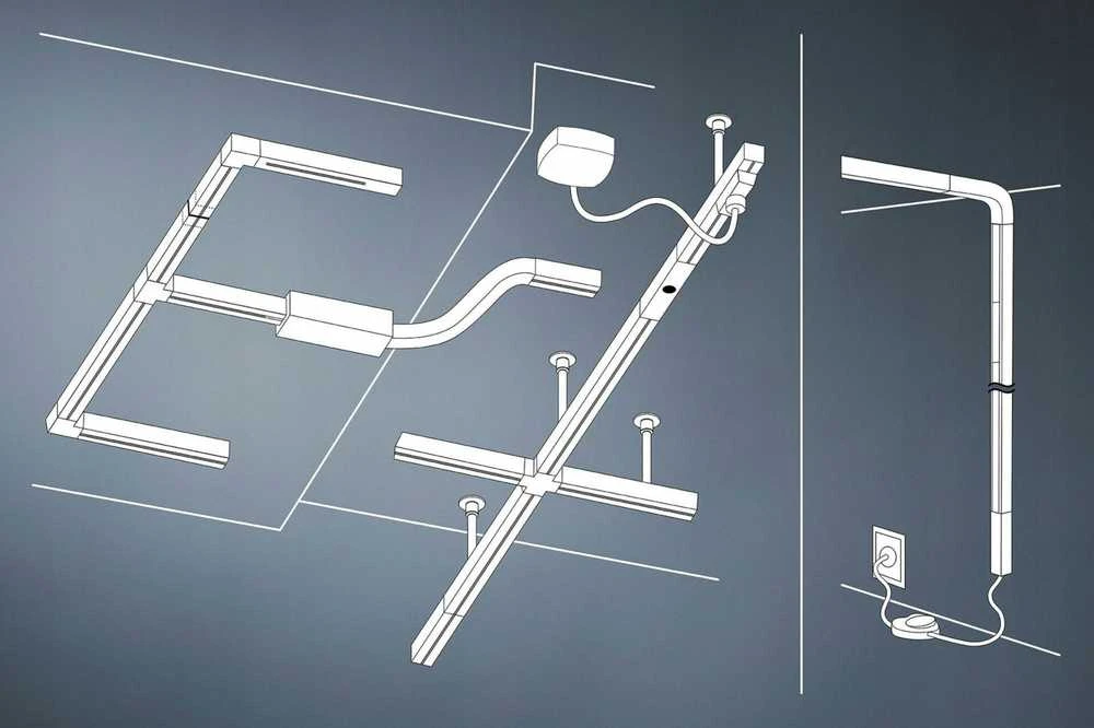 Paulmann Reflektorius bėginei sistemai URail TUBE DIM GU10 maks. 10W 230V baltas RAL9003 / metalas