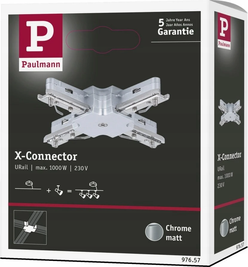Paulmann URail X-Rail jungtis Chrome
