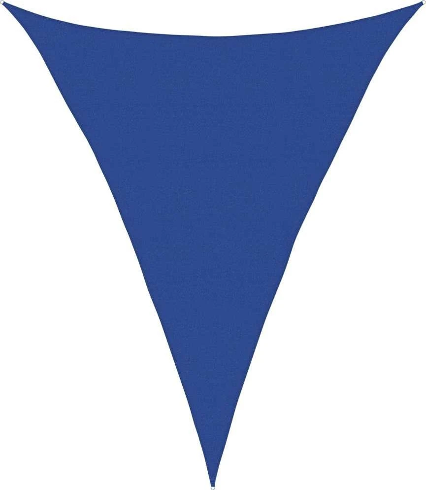 Saulės skėtis, burė, 160 g/m², trikampė, mėlyna, 5x6x6 m, HDPE