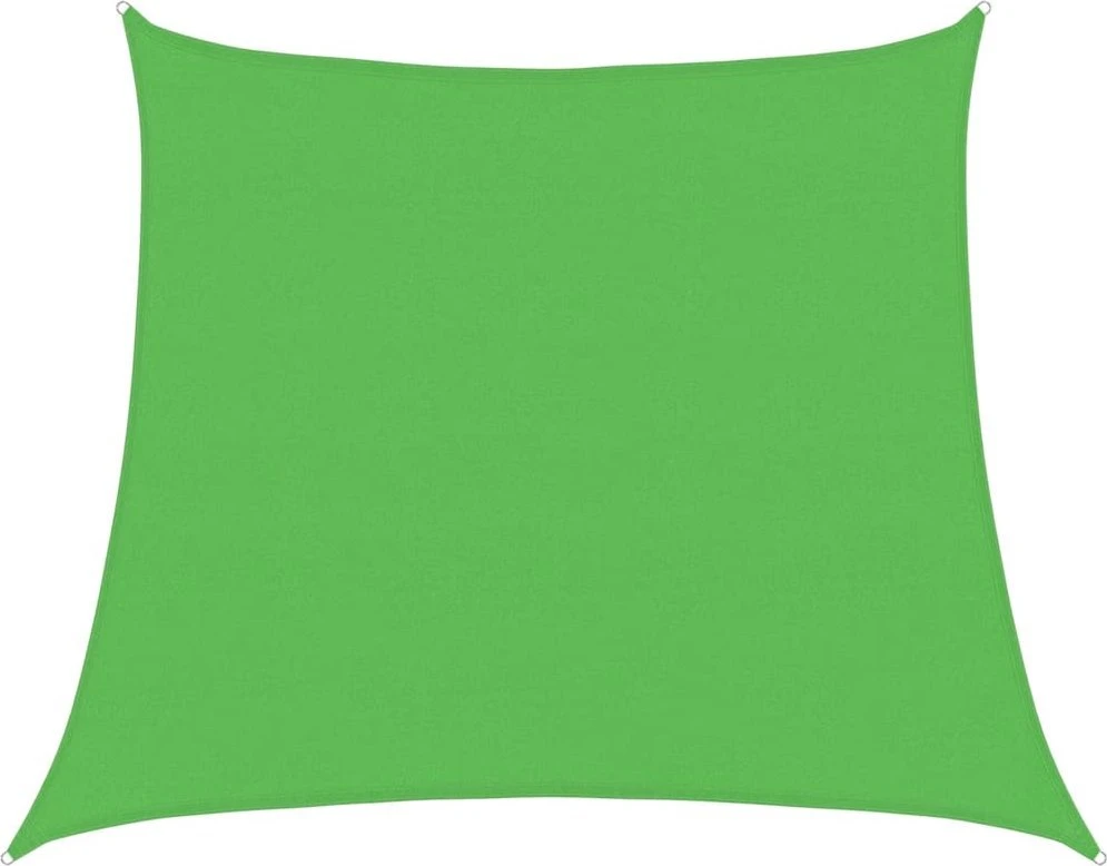 Saulės skėtis, burė, 160 g/m², trapecijos formos, šviesiai žalia, 4/5x4 m, HDPE