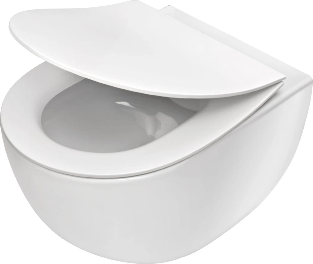 Potinkinis WC komplektas Deante Peonia 6in1, CDEN6ZPW, Baltas/Nero
