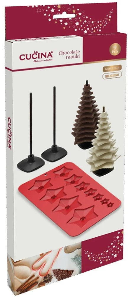 Pavonidea La Cucina Chocolate forma Kalėdų eglutė 9 dalių