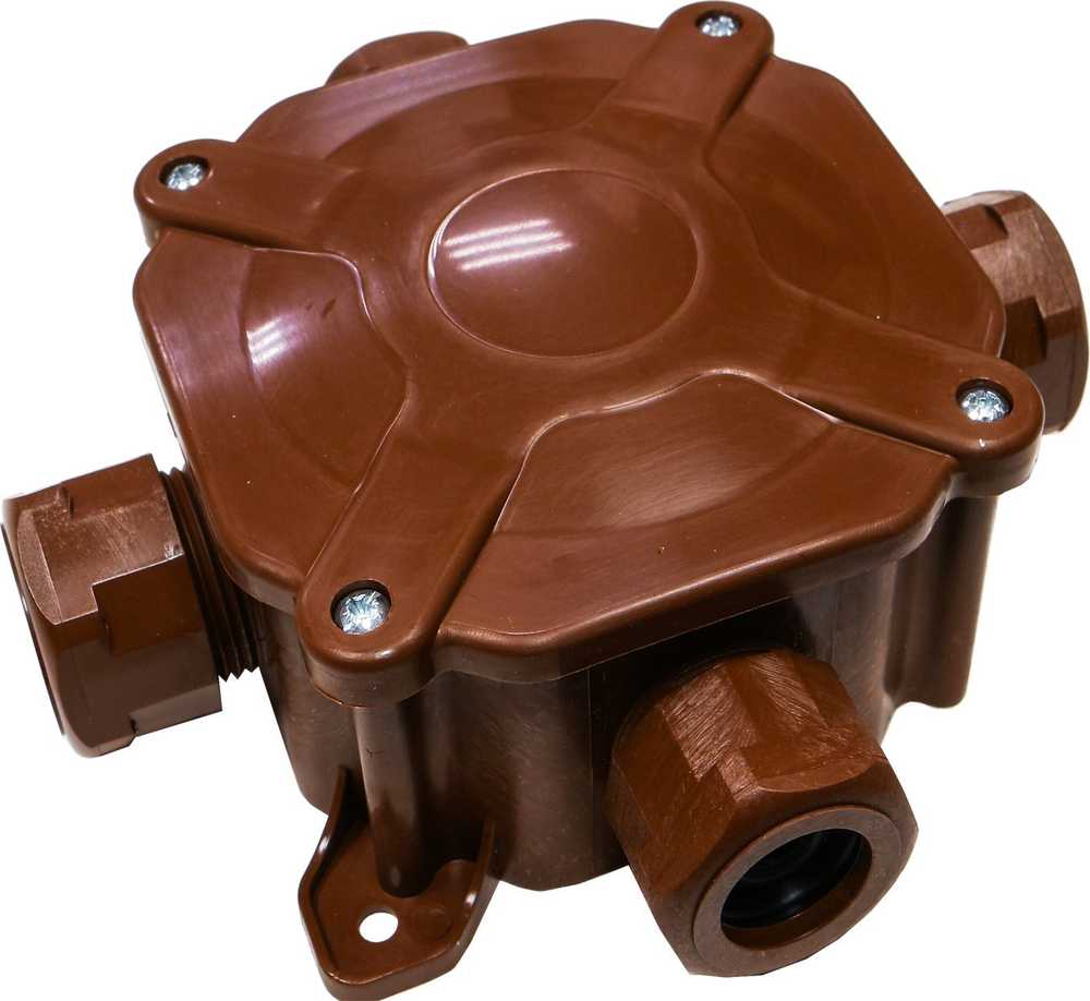 Pawbol Instaliacinė dėžutė A.0035BR PG16/5x4 mm2, IP67 ruda