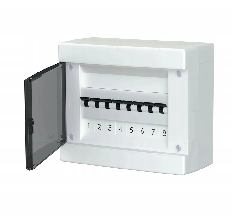 Pawbol C.1308-P Moduliniai, paviršiuje montuojami plastikiniai skirstomieji įrenginiai 1x8 IP40 C.1308-P