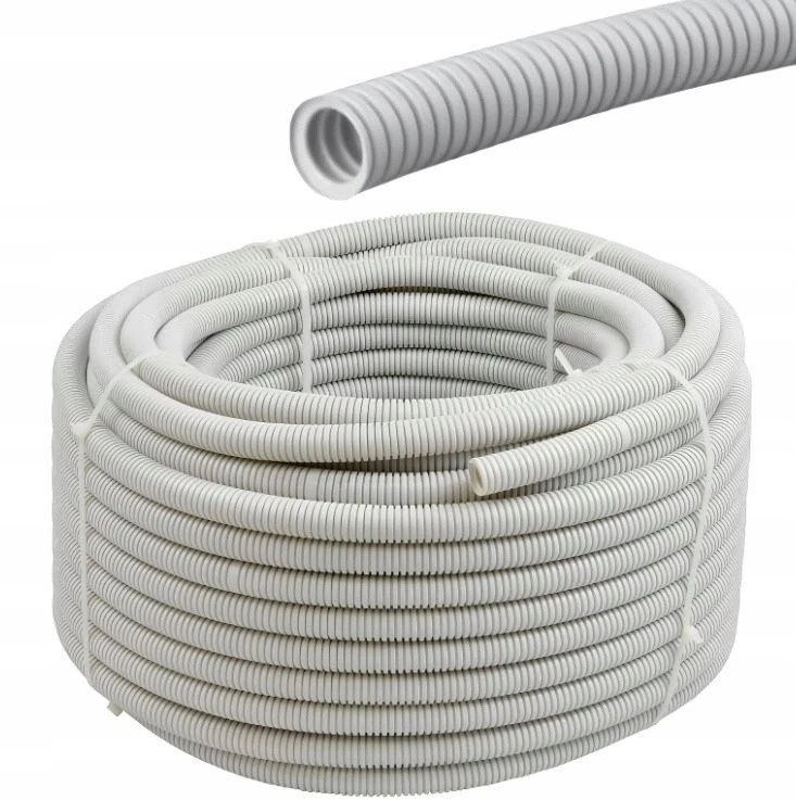 PVC gofruotas vamzdis 50 m, 320 N, išorinis matmuo = 20 / vidinis matmuo = 14, PAWBOL 6161A-50P