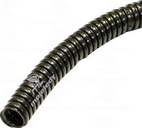 Gofruotas PVC vamzdis Pawbol 10mm (100m ritė) (juodas)