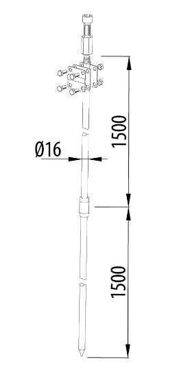 Pawbol Uziom lankstymo visiškai 2x1.5m galvanizuotas (R.8055)