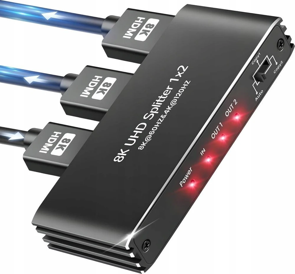 SKILTUVAS HDMI-SP-1/2-2.1 PAWONIK